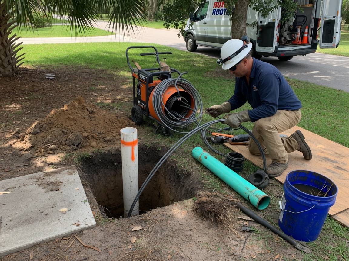 Main Sewer Line Cleanout and Repair in Ocala, FL
